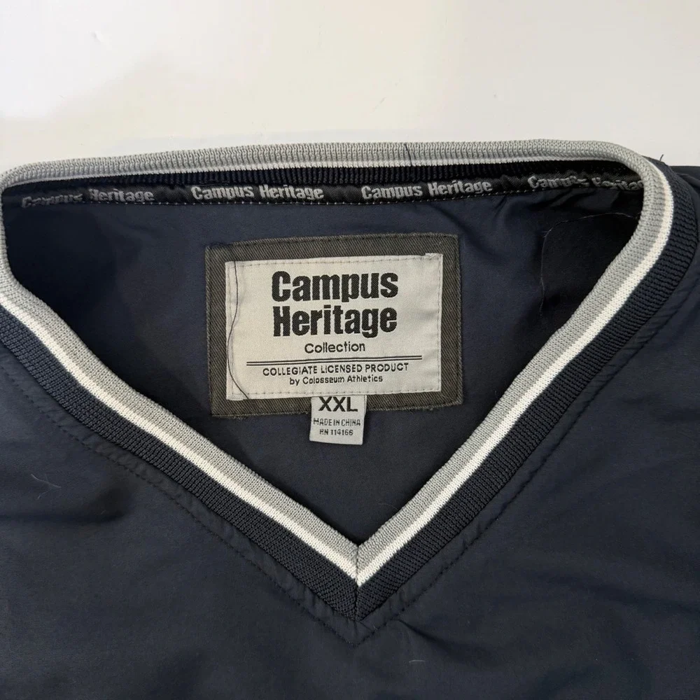 Campus Heritage Windbreaker Navy Penn State Nittany Lions V-Neck Pullover XXL